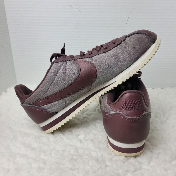 Nike Classic Cortez Womens Sneaker Size 8.5 Premium Mahogany Brown Casual Shoes - Picture 5 of 10